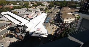 Space shuttle Endeavour s trek across LA: Timelapse