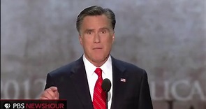 Transcript: Mitt Romney s Acceptance Speech