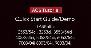 Kyocera - Quick Start Guide/Demo 3553/54ci & 7003/04i
