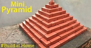 How to Build Miniature Brick PYRAMID at Home | Great Egyptian Pyramid