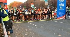 The start of the @philly_marathon... - PHILADELPHIA RUNNER