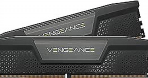 CORSAIR VENGEANCE DDR5 RAM 64GB (2x32GB) 5600MHz CL40 Intel XMP iCUE Compatible Computer Memory - Black (CMK64GX5M2B5600C40)