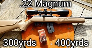 .22 WMR .22 Magnum Long Range 300 & 400 Yards - Rossi RS22M