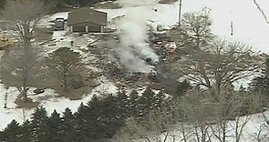 1 dead, 1 severely burned from explosion, fire which leveled house in Minnesota