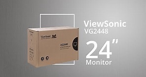 ViewSonic unboxed: VG2448 Advanced Ergonomic Monitor