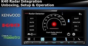 KENWOOD – K40 – IDATALINK Radar Integration Unboxing, How to Setup & Operation – World’s First!