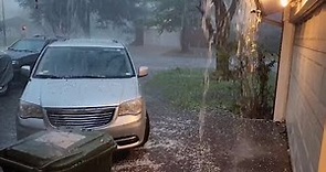 Intense hail hits Arlington as storm cell sweeps through Dallas-Fort Worth