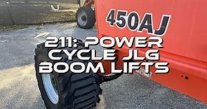 211: Power Cycle JLG Boom Lifts