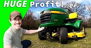 How I fixed this quirky John Deere X320 and sold it for $1,900 | Mower fix and sell