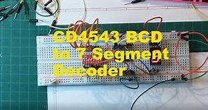 CD4543 7-Segment Latch/Decoder/Driver IC
