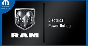 Electrical Power Outlets | How To | 2022 Ram ProMaster City