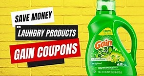 Save Money on Laundry Detergent with Gain Coupons