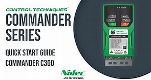 Commander C300 Quick Start Guide | CONTROL TECHNIQUES | NIDEC