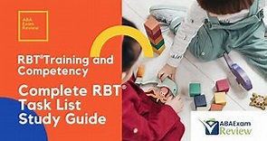 Complete RBT Task List Study Guide - Registered Behavior Technician Exam Review | RBT Training