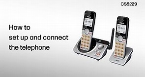 Set up and connect the telephone - VTech CS5229/CS5229-2/CS5229-3/CS5229-4/CS5229-5