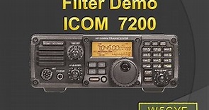 Using ICOM IC-7200 Filters