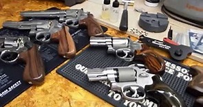 S&W 986 Performance Center 2.5 9MM L Frame 7 shot Revolver, and some other PC Guns