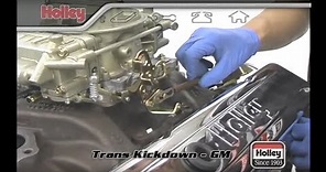 How to Set The Carburetor to Transmission Kickdown On TH-350, TH400, And 700R4 Transmissions