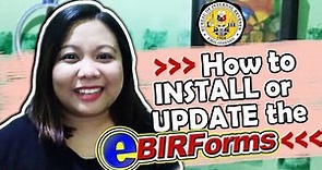 How to Install or Update the eBIRForms (for new and existing Taxpayers)