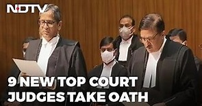 In A First, Nine Supreme Court Judges Take Oath In One Go