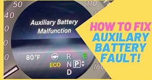 Mercedes Auxiliary Battery Malfunction **EASY FIX!**