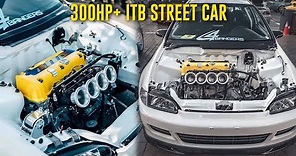 300HP+ ITB ALL MOTOR STREET K24 CIVIC - FULL FEATURE