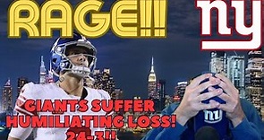 This New York Giants Fan Is Ready To RAGE QUIT! Absolutely HUMILIATED AGAIN! TEAM IS GARBAGE!