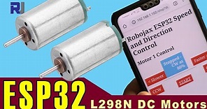 How to control DC motors using ESP32 and L298N over WiFi