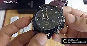 NaviForce 9146 Red Strap Digital-Analog Unisex Wrist Watch Dual Time