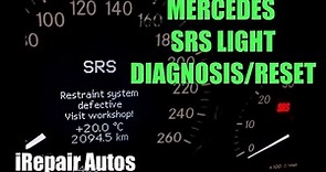 Mercedes SRS Light Diagnosis And Reset | DIY | iRepair Autos