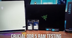 Crucial DDR 5 RAM Upgrade and Testing - 2x 32gb sticks CT32G48C40S5