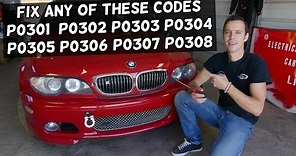 HOW TO FIX CODE P0301 P0302 P0303 P0304 P0305 P0306 BMW E46 E39 E53 E83 X5 X3 Z3 Z4 E65 E66