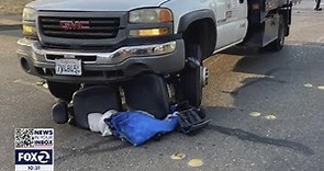 Man in wheelchair miraculously survives after struck by truck, dragged 60 feet