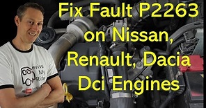 How to Fix P2263 fault code on 1.5Dci engine Nissan Qashqai Renault Clio Dacia Sandero Suzuki Jimny