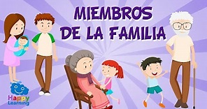 Family members in Spanish for Children | Educational Videos for Kids