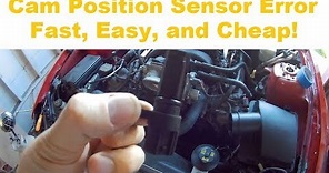 How to replace a Cam Position Sensor Error Code P0349 P0345