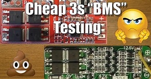 3s Li-ion BMS/Protection Board Testing