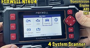 Foxwell NT604 Overview - 4 Module Scanner (Engine, Transmission, ABS and SRS)
