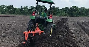 John Deere 3036E with Universal Implements 3 bottom Disc Plough - AMTEC testing in Negros (video 1)