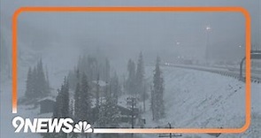 Winter weather returns: Watch as snow falls in Colorado mountains