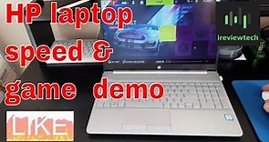 HP 8gb 256 SSD i5 Laptop Review with Speed Test and Game Demo (15s-fq1012na)