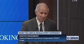 FDIC Chair on 2023 Bank Failures and Regulatory Oversight