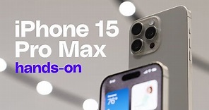 iPhone 15 Pro Max: titanium, Action Button, and USB-C