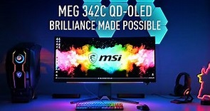 MEG 342C QD-OLED - BRILLIANCE MADE POSSIBLE | Gaming Monitor | MSI