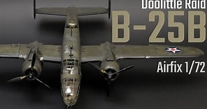 North American B-25B Doolittle Raid 1/72 Airfix A06020 Full Build Video | RWO Models