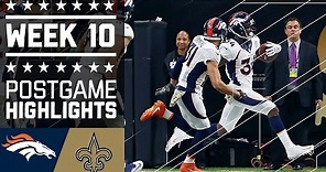 Broncos vs. Saints | NFL Week 10 Game Highlights