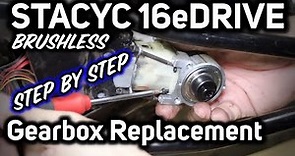 STACYC 16eDRIVE BRUSHLESS | HOW TO REPLACE THE 90 DEGREE GEARBOX