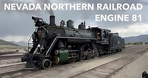 Trains I Filmed - Nevada Northern #81 on Maneuvers May 22 2023