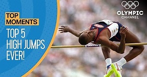 The Highest Ever Olympic High Jumps! | Top Moments