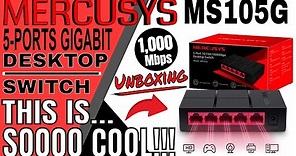 This is so Gamery! - MERCUSYS MS105G 5-Port Desktop Switch Unboxing